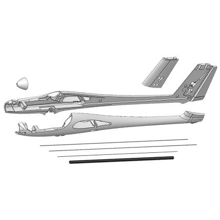 FUSELAGE ET RENFORTS ET TUBE HEXAGONAL HERON