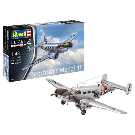 Maquette Plastique Avion 1/48 Beechcraft Model 18 Revell