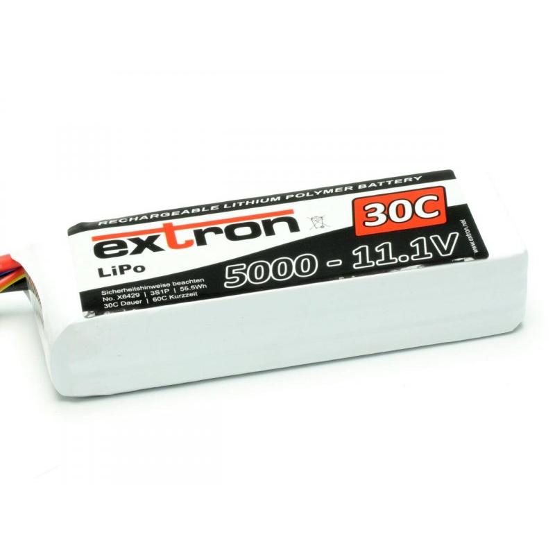 BATTERIE LIPO EXTRON X2 5000 - 11,1V (30C | 60C) X6429