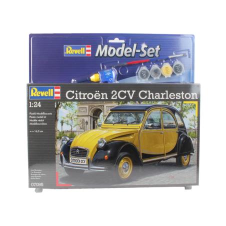 Maquette Plastique Voiture 1/24 Set Citroen 2CV CHARLESTON recell 67095