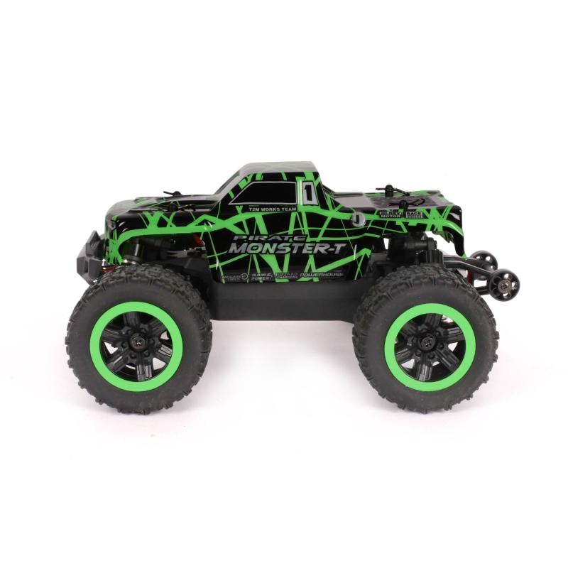 Voiture RC T2M Pirate Monster-T vert BRUSHLESS