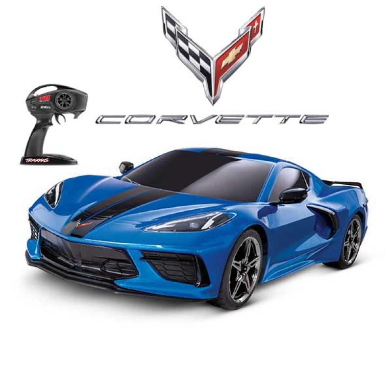 4-TEC 3,0 - CORVETTE STINGRAY bleu- 4X4 - 1/10 - BRUSHED