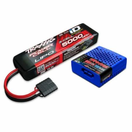 PACK CHARGEUR USB-C 2985 + 1 x LIPO 3S 5000MAH 2872X PRISE TRAXXAS