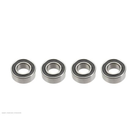 ROULEMENT À BILLES - ACIER CHROMÉ - ABEC 3 - FLASQUE CAOUTCHOUC - 5X10X4 - MR105-2RS 