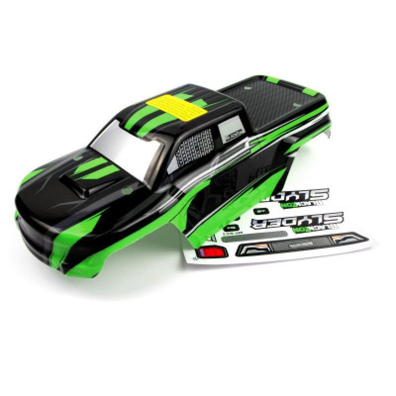 Carrosserie blackzon slyder 1/16  (noir/vert)