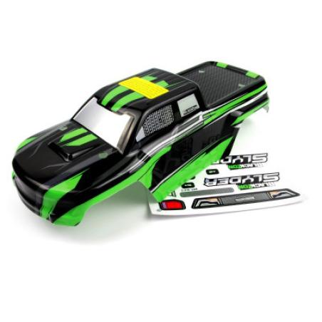 Carrosserie blackzon slyder 1/16  (noir/vert)
