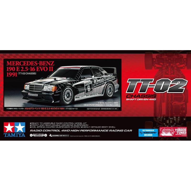 Voiture RC a monté TAMIYA 1/10M-Benz 190 E 2.5-16 EVO II 1