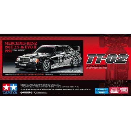 Voiture RC a monté TAMIYA 1/10M-Benz 190 E 2.5-16 EVO II 1