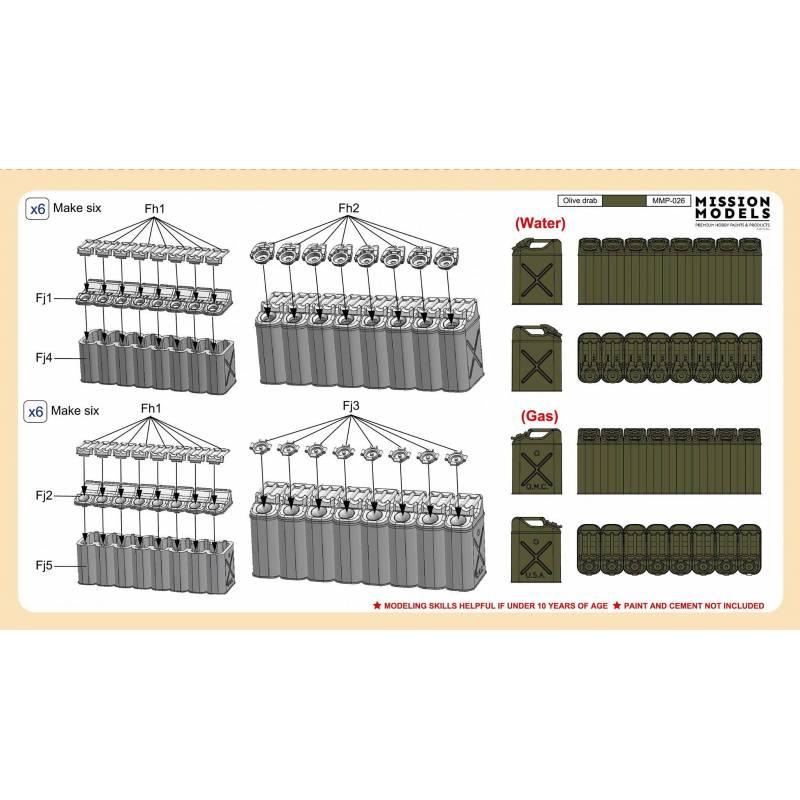 WWII US 20L Jerry Can Set (Value Pack)