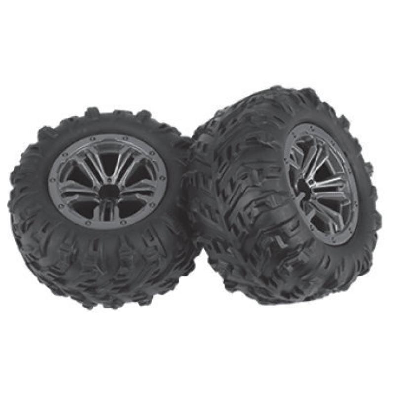 2 ROUES COMPLÈTES AV-ARR POUR 1/16 ABSIMA  AB30-ZJ02