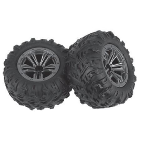 2 ROUES COMPLÈTES AV-ARR POUR 1/16 ABSIMA  AB30-ZJ02