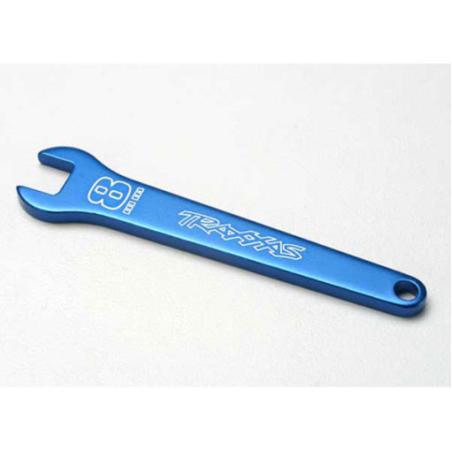 CLE PLATE 8MM ALU ANODISEE BLEU