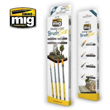 SET PINCEAUX pour DIORAMAS et SAYNÈTES AMMO 7601