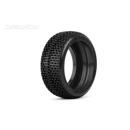 Pneus seul (4) pour buggy Jetko Dirt Slinger Soft 1:8